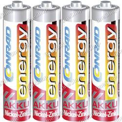 Akumulátor Conrad energy NiZn AAA 550mAh 1,6V 4ks