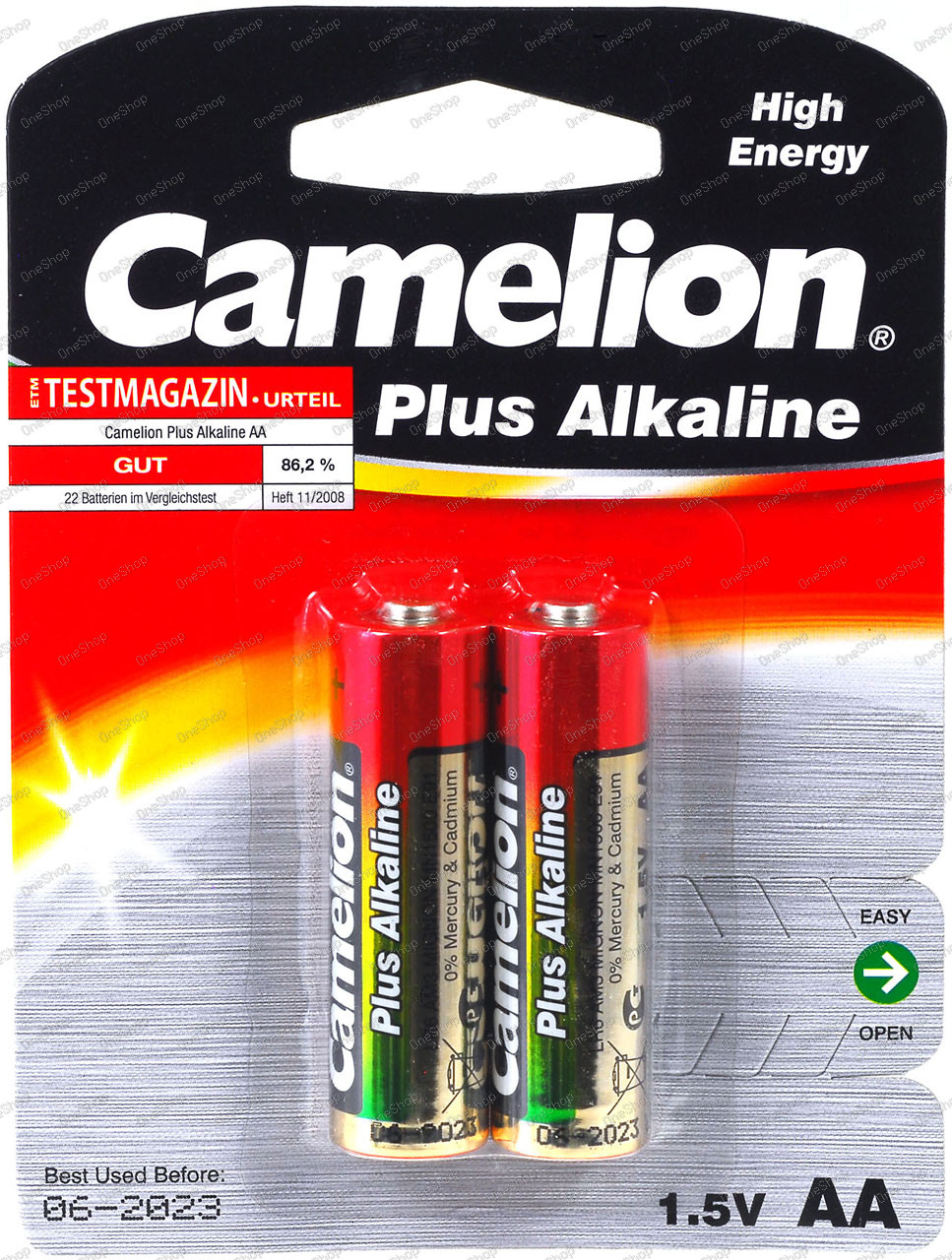 alkalická tužková baterie AA 2ks v balení - Camelion
