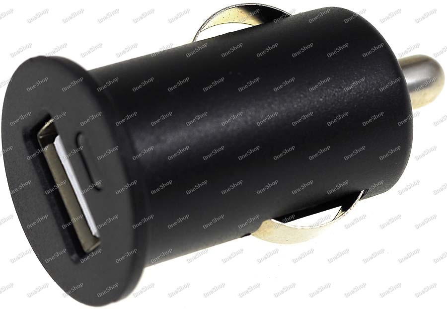 auto Mini nabíjecí adaptér 12-24V auf 1x USB 1000mAh bílá