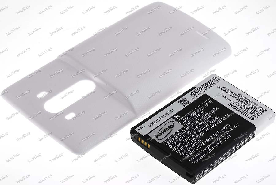 baterie pro LG G3 / Typ BL-53YH bílá 6000mAh