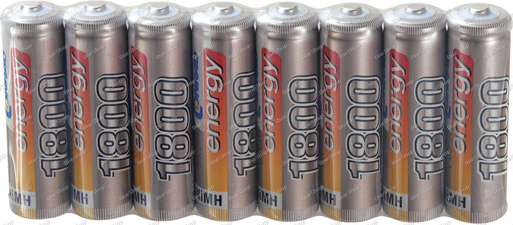 Akumulátory NiMH Conrad Energy AA, 1800 mAh, s pájecími kontakty, 8 ks