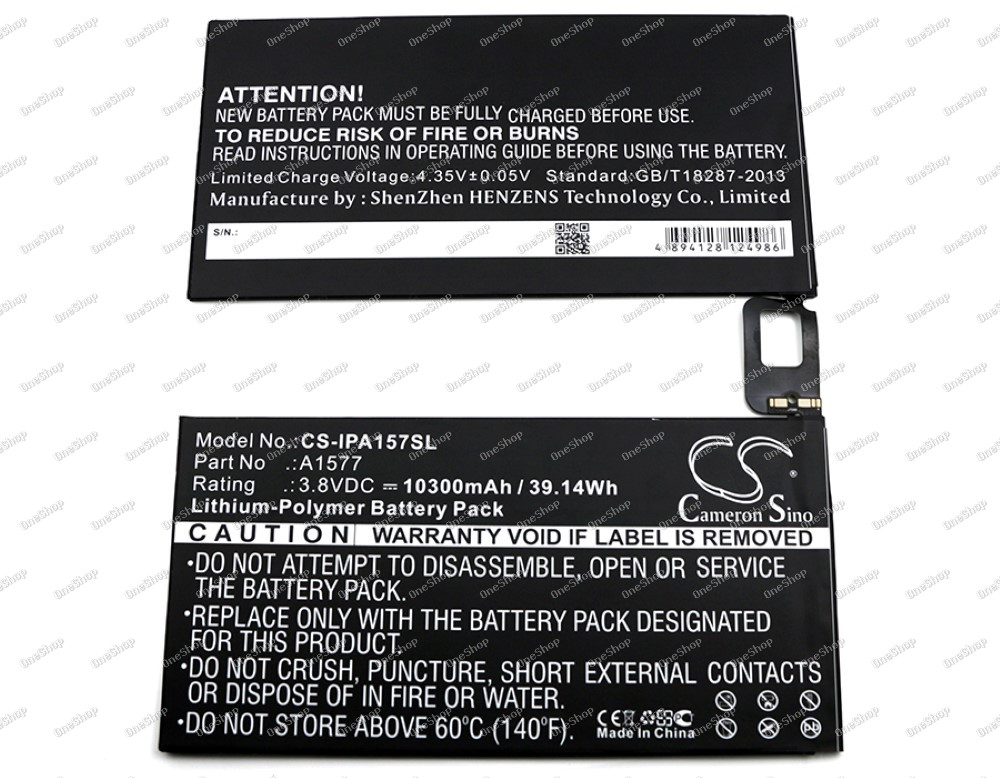 baterie pro Apple iPad Pro / A1584 / Typ A1577