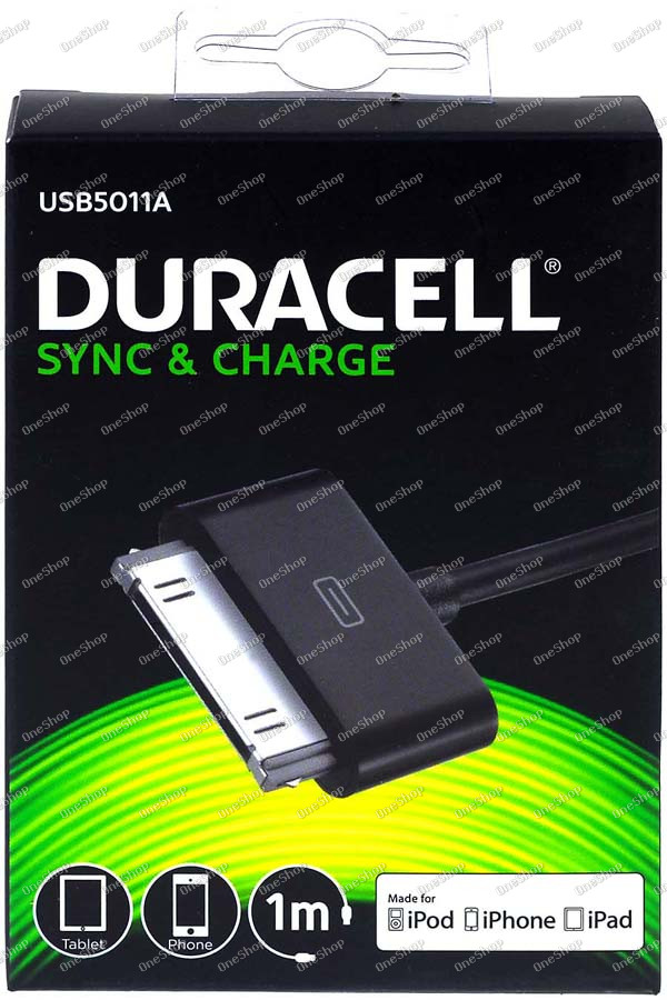 propojovací kabel 30pin auf USB pro iPhone 4, 4S, 3G, 3Gs, iPad 1, 2, 3, iPod classic, nano etc, 1m 