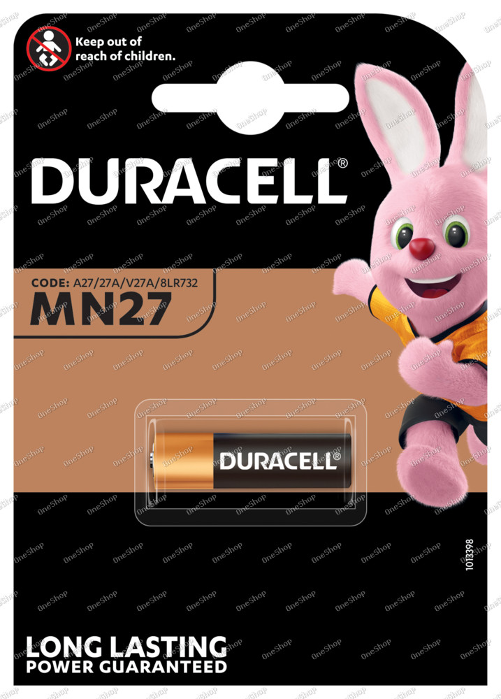 alkalická baterie 27A 1ks v balení - Duracell