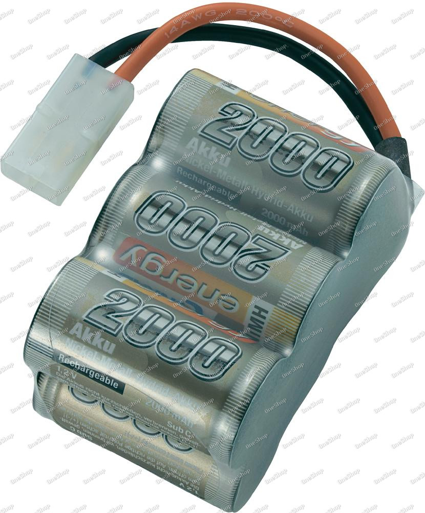Akupack NiMH Conrad Energy Sub-C, 7,2 V, 2000 mAh, Tamiya