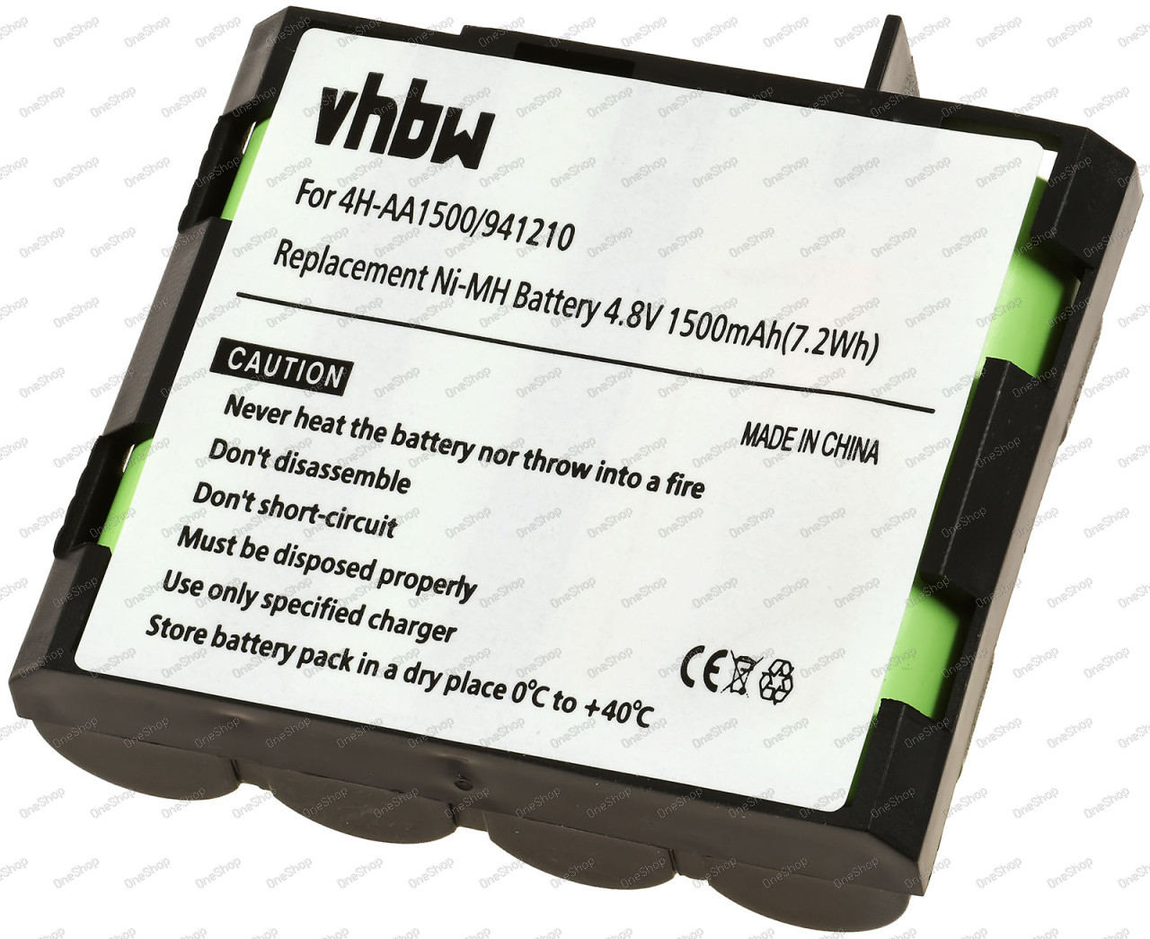 baterie kompatibilní s Compex Typ 4H-AA1500, 941210 4,8V 1500mAh (kein)