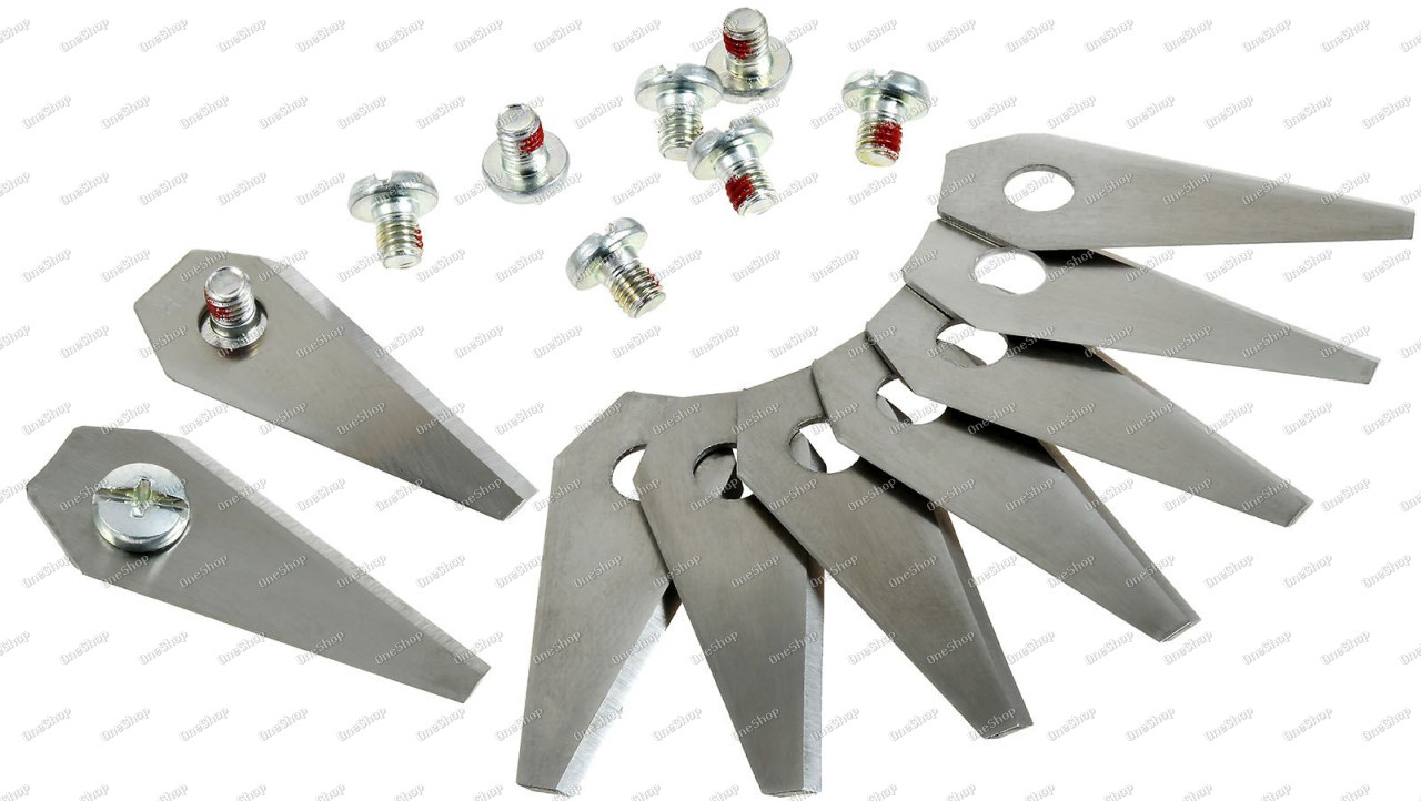 9x náhradní nůž Klingen / Schneid-Klingen (0,75mm) pro Bosch Indego sekačka na trávu