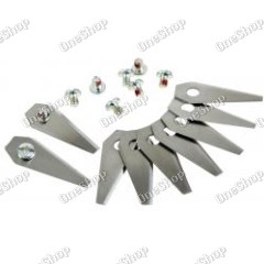 9x náhradní nůž Klingen / Schneid-Klingen (0,75mm) pro Bosch Indego sekačka na trávu