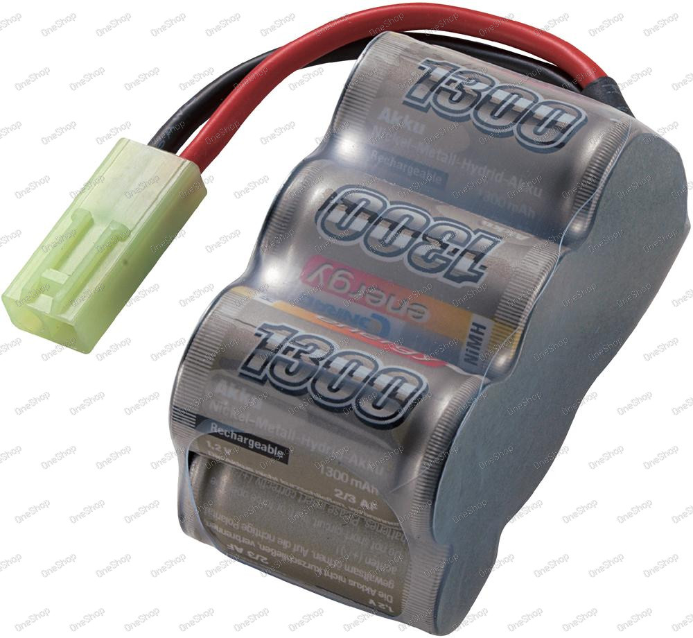 Akupack NiMH Conrad Energy 2/3 A, 7,2 V, 1300 mAh, Block, Mini-Tamiya