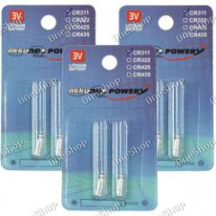 6x baterie, Stiftbatterie CR311 pro z.B. Angelposen, Bissanzeiger Lithium 3x2er balení