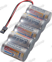 Akupack přijímače NiMH Conrad Energy Sub-C, 6 V, 3700 mAh, Side, JR