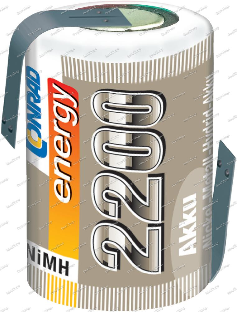 Akumulátor NiMH Conrad Energy 4/5 Sub-C, 2200 mAh, s pájecími kontakty