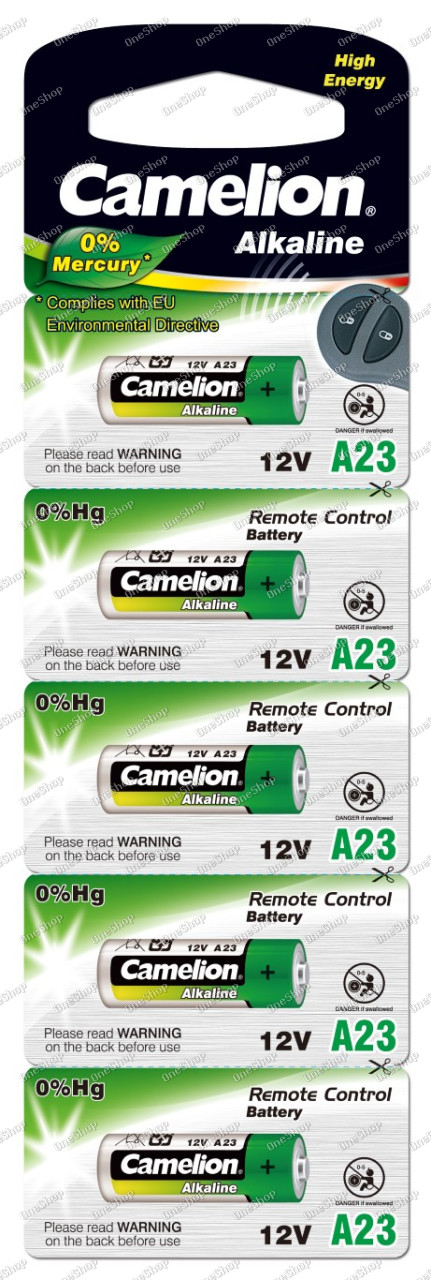 alkalická baterie A23 5ks v balení - Camelion