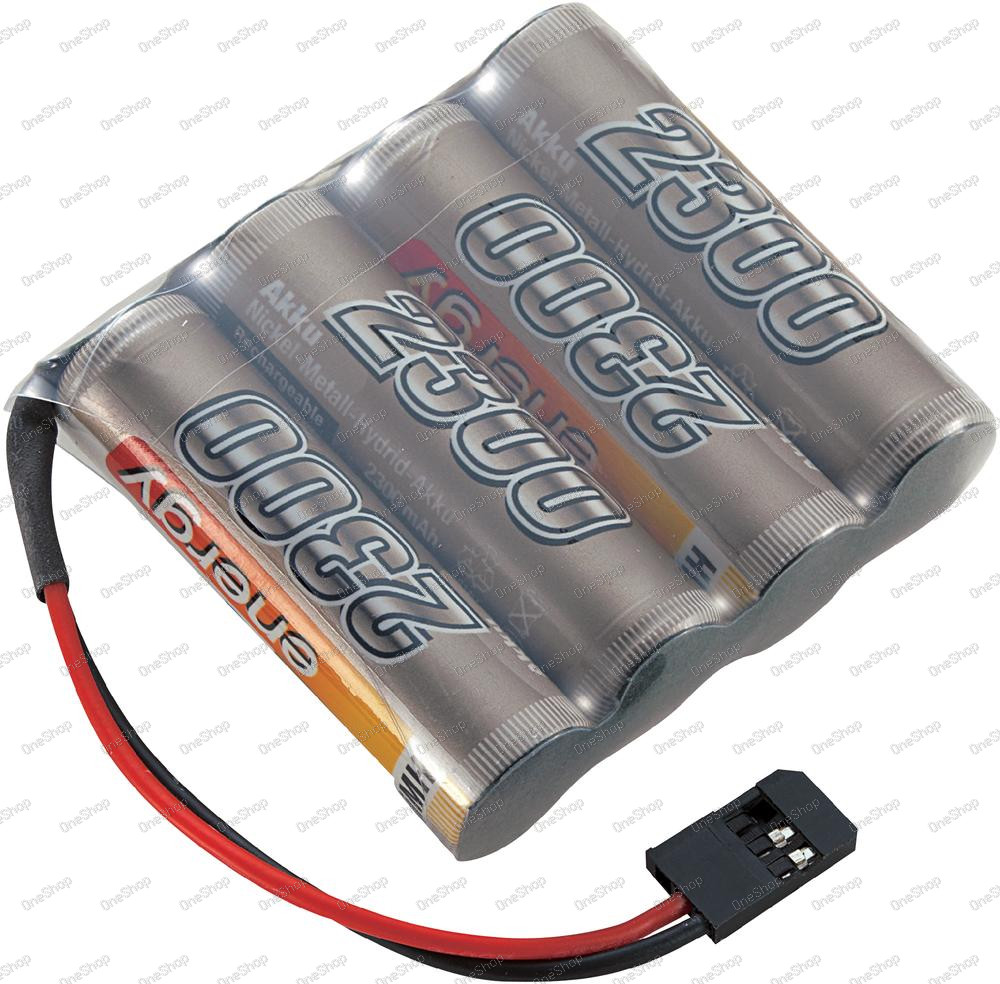 Akupack přijímače NiMH Conrad Energy AA, 4,8 V, 2300 mAh, Side by Side, Futaba
