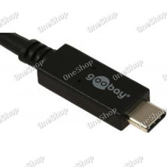 goobay USB C Lade-kabel USB 3.1 Gernation 2, 3A, 1m, 20x schneller als USB 2.0 originál