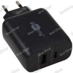2-Port USB rychlonabíječka USB PD/QC Adapter 45 W černá originál