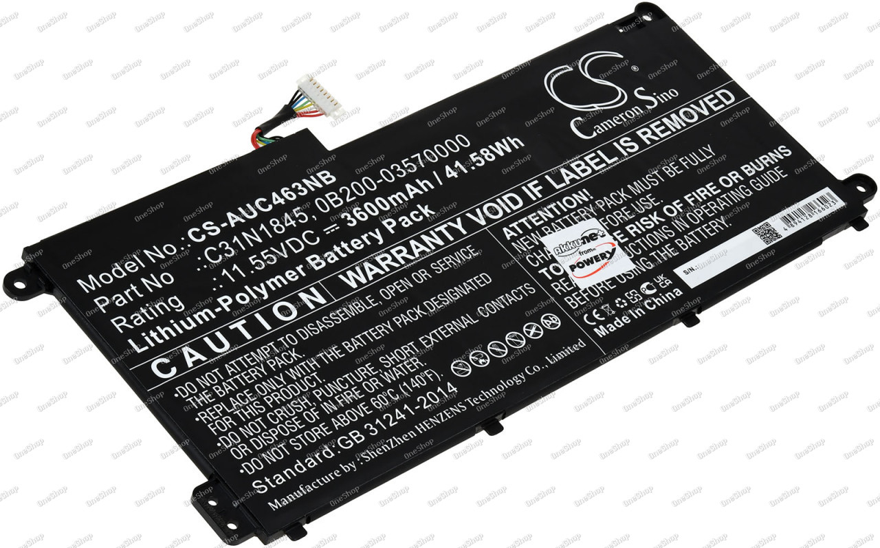baterie pro Asus Chromebook C436FA / Typ C31N1845