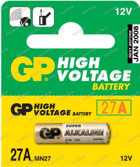alkalická foto baterie 27A 1ks v balení - GP