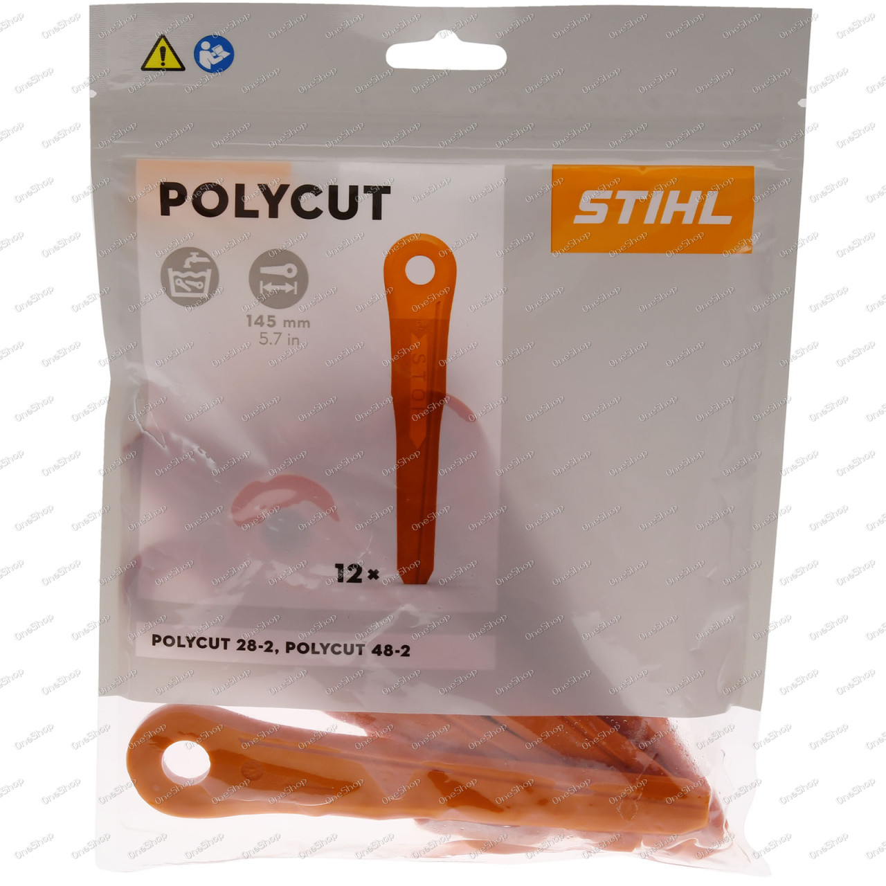 12x Stihl Kunststoffmesser PolyCut 28-2 und 48-2, 40020071000 originál