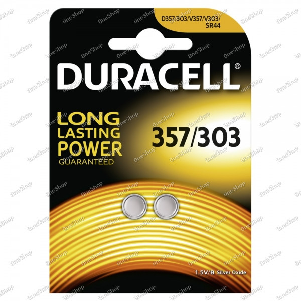 knoflíková baterie SR44W 2ks v balení - Duracell