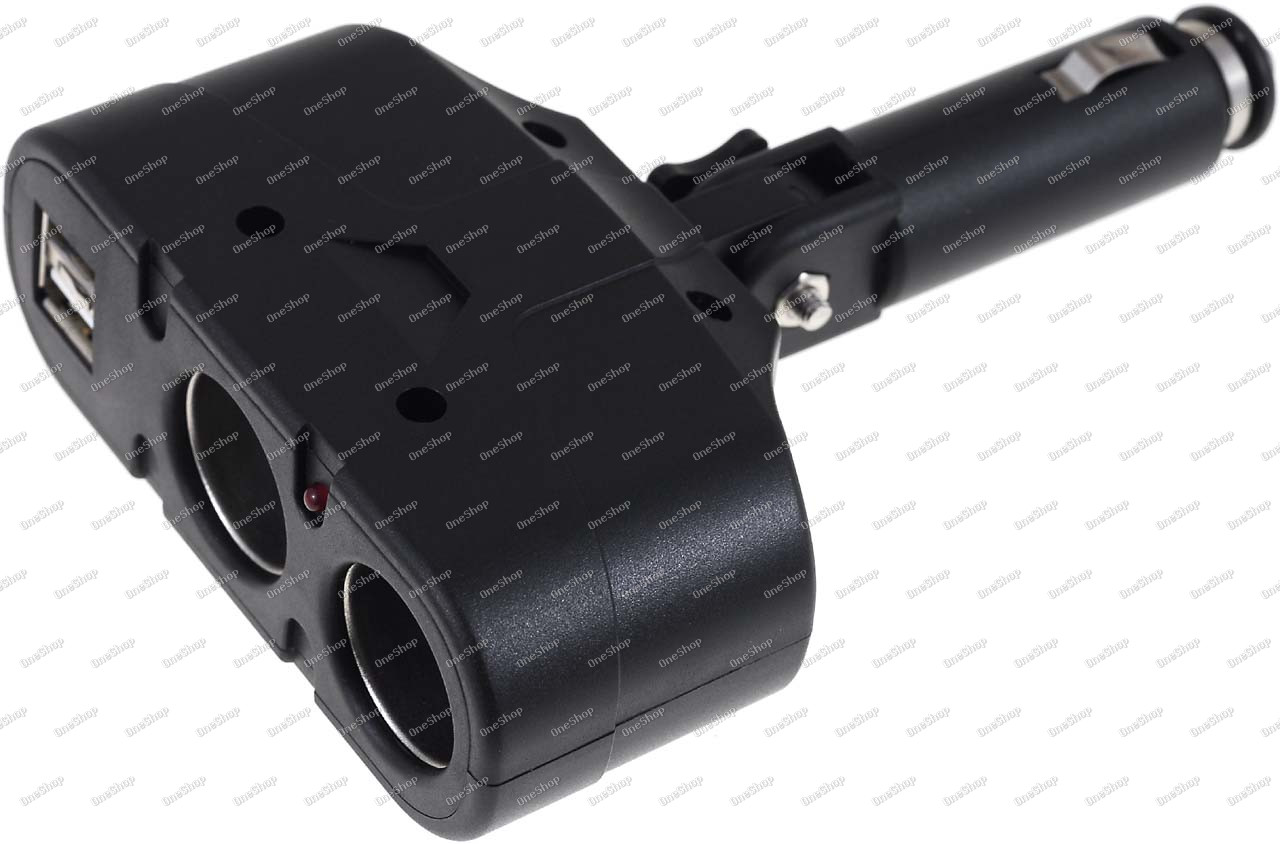 Powery 2-fach auto-Adapter s 2xUSB