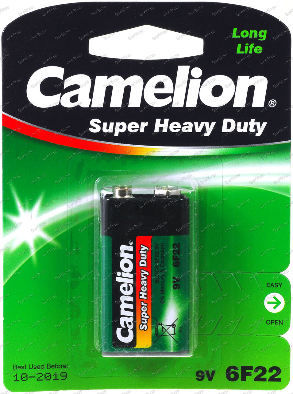 baterie Camelion Super Heavy Duty 6F22 9-V-Block 1ks balení originál