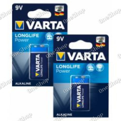2 Batterien Varta Typ 6LF22, PP3, 6LR61, 9V-Blockbatterie 2x 1ks balení originál