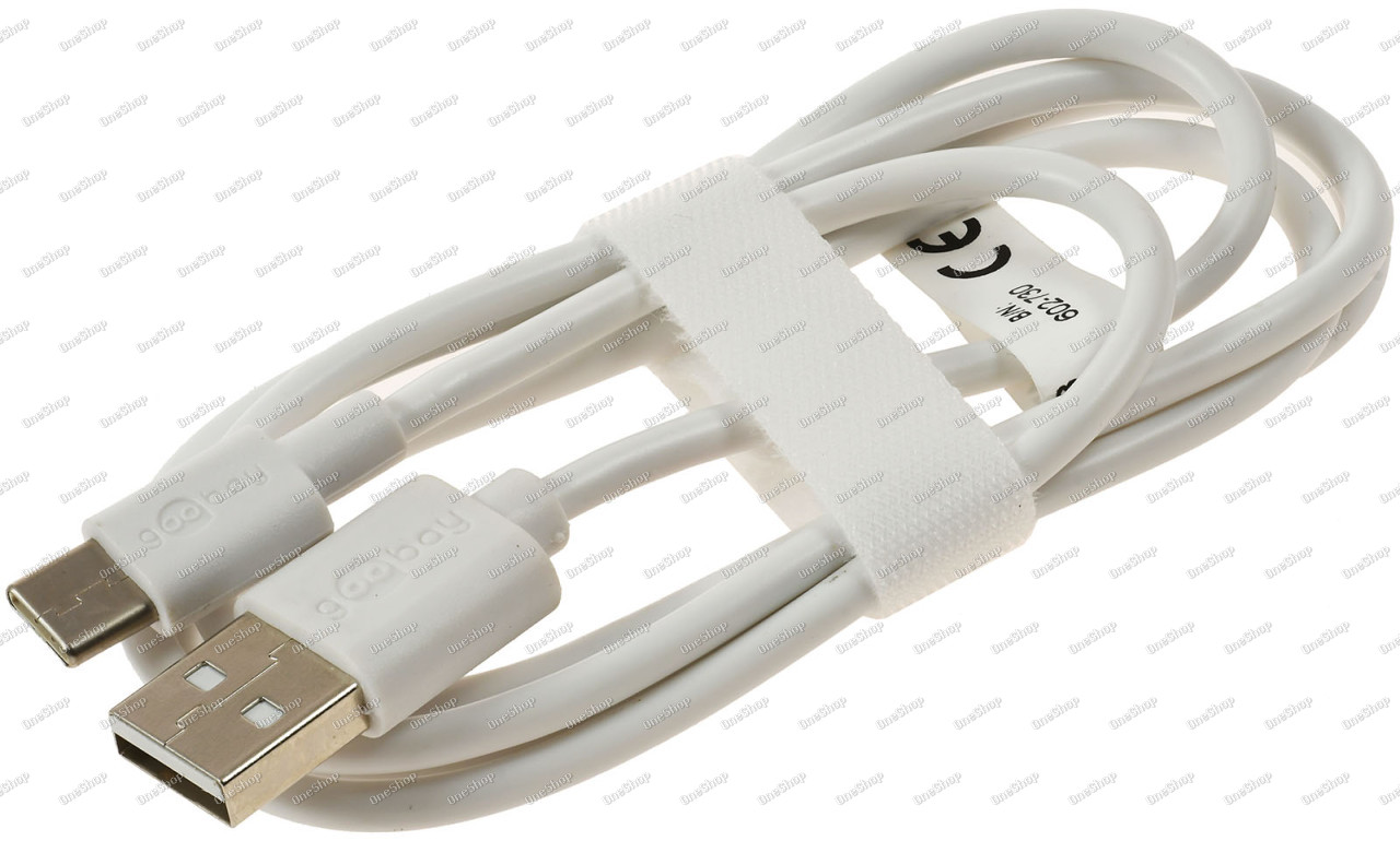 goobay USB C Lade- u. Synchronisationskabel pro s USB C, 1m, bílá originál