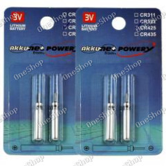 4x baterie CR425 pro elektrické plováky, rybaření, indikátory 2x2er balení