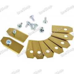 9x náhradní nůž Titan-Klingen / Schneid-Klingen (0,75mm) pro Husqvarna, Gardena sekačka na trávu Gol