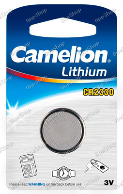 lithiové knoflíkové články Camelion CR2330 1ks balení originál