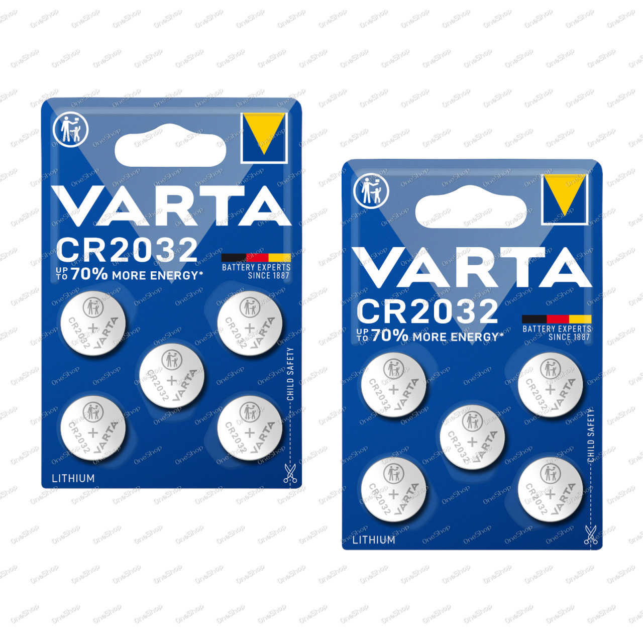 10x VARTA CR2032 DL2032 ECR2032 Lithium Knopfzellen ? 2x 5ks balení pro hodinky, Autoschlüssel & meh