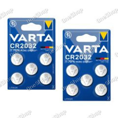 10x VARTA CR2032 DL2032 ECR2032 Lithium Knopfzellen ? 2x 5ks balení pro hodinky, Autoschlüssel & meh
