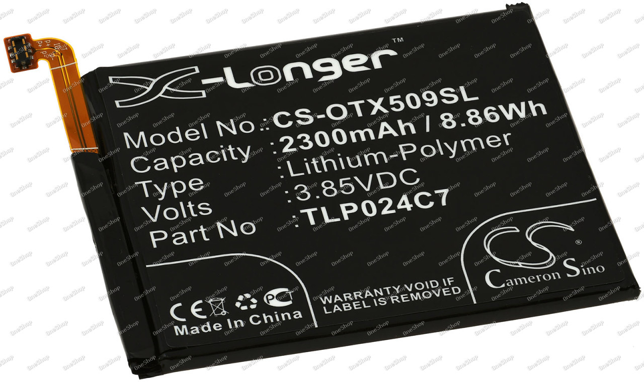 baterie pro Alcatel 1X Dual SIM LTE / 5059X / Typ TLP024C7