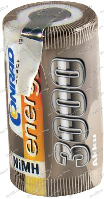 Akumulátor NiMH Conrad Energy Sub-C, 3000 mAh, s pájecími kontakty