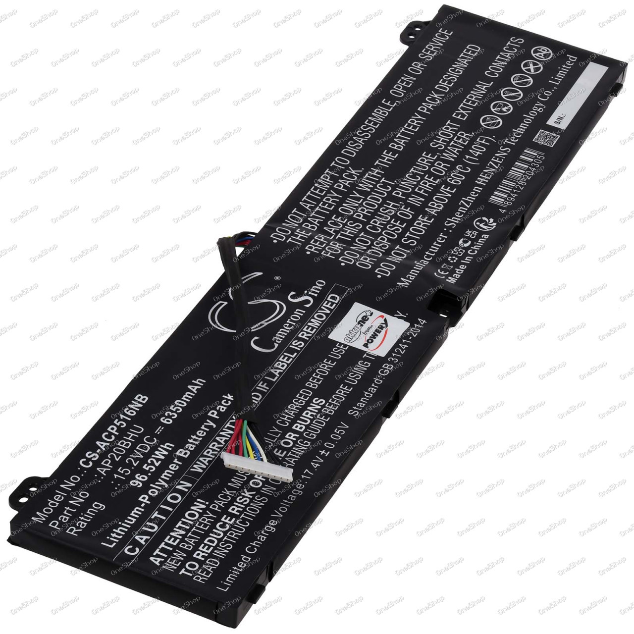 baterie pro Acer Predator Triton 300 SE PT316 / Predator Triton 500 SE PT516 / Typ AP20BHU