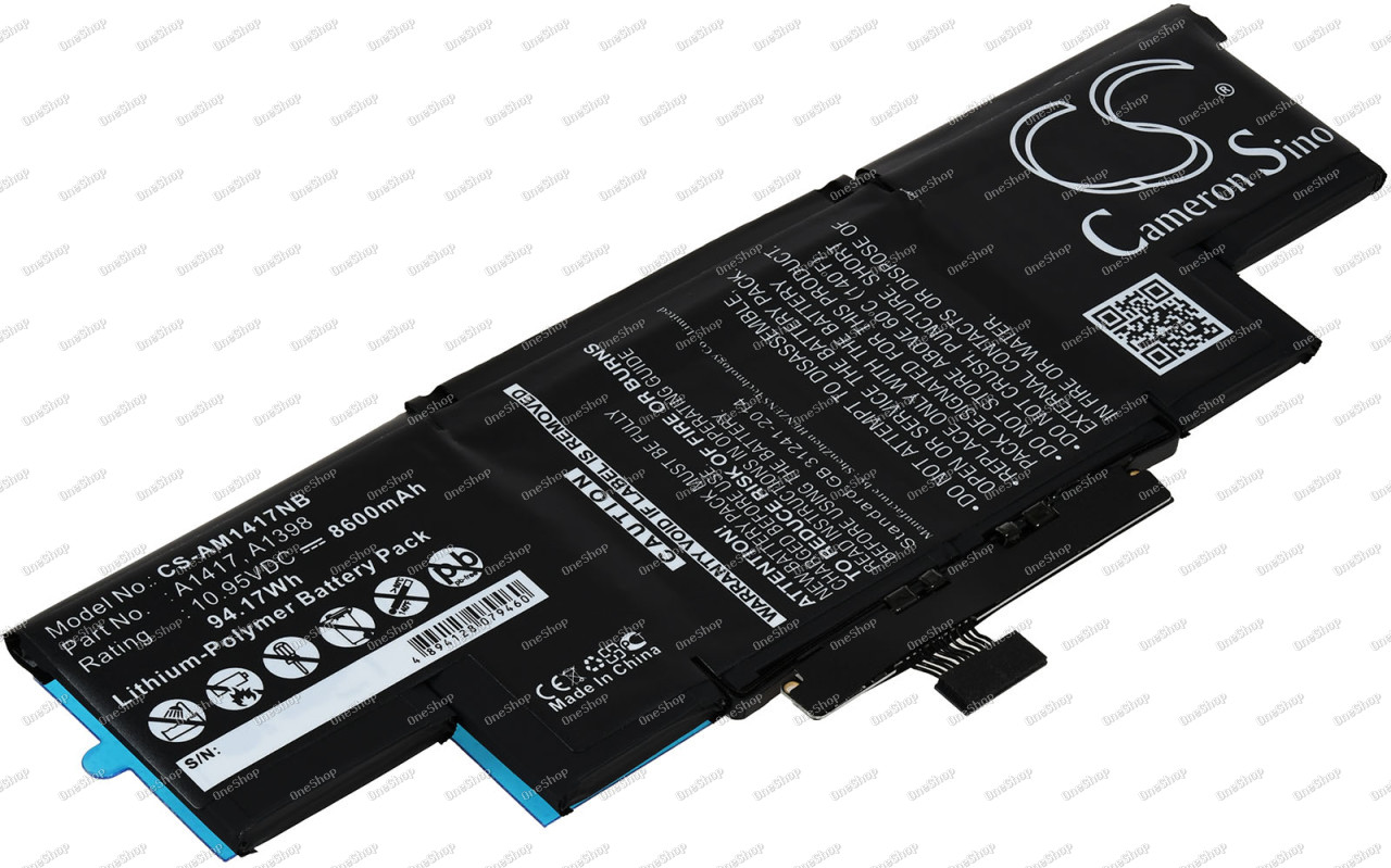 baterie pro Apple MacBook Pro Core i7 2.3 15" Retina / Typ A1417
