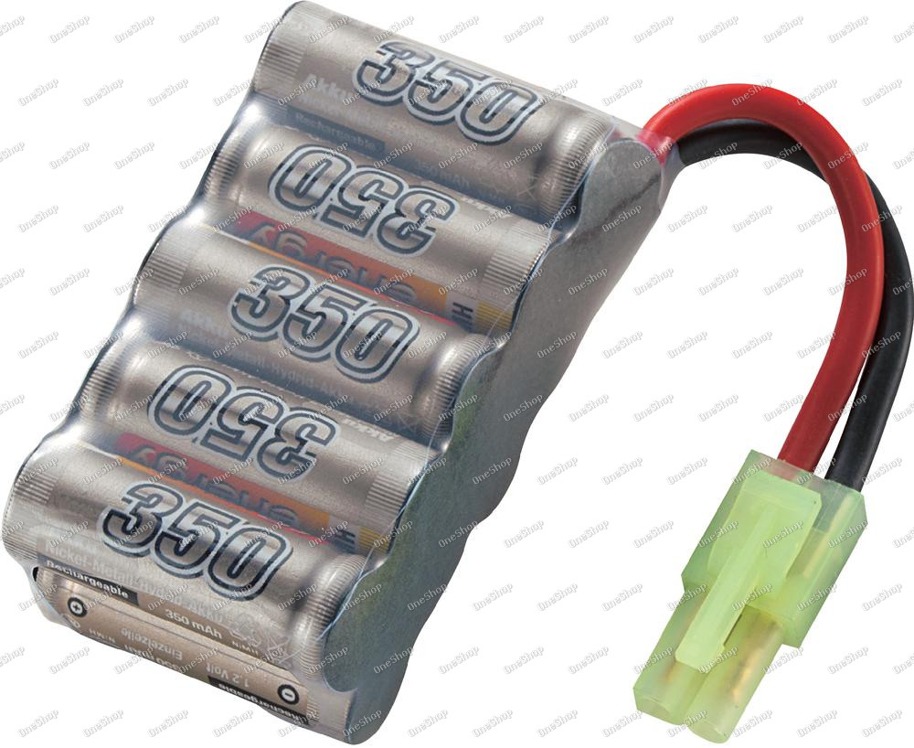 Akupack NiMH Conrad Energy 2/3 AAA, 12 V, 350 mAh, Block, Mini-Tamiya