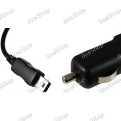 Powery auto-kabel s integr.TMC-Antenne 12-24V auf 1x Mini-USB 1000mA