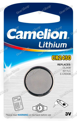 litiový knoflíkový článek Camelion CR2430 1ks balení originál