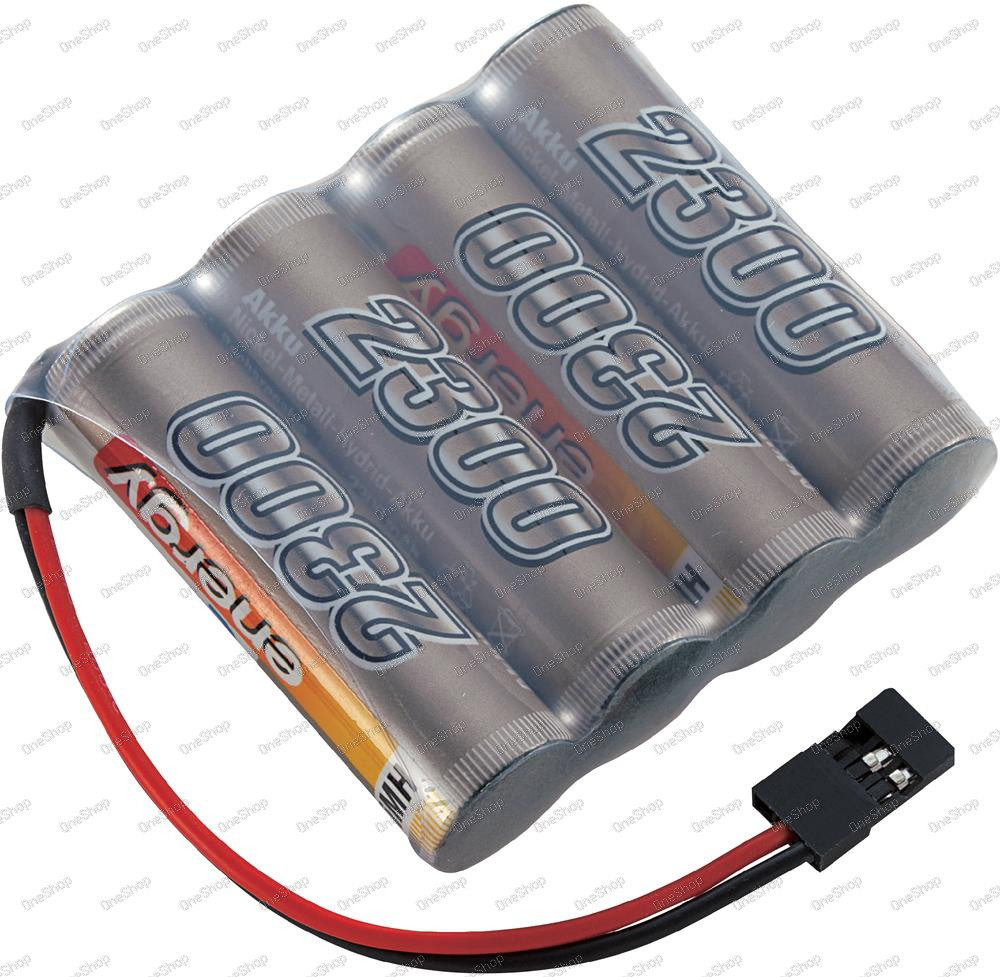 Akupack přijímače NiMH Conrad Energy AA, 4,8 V, 2300 mAh, Side by Side, JR