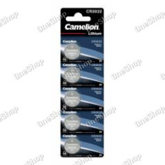 10x litiový knoflíkový článek, baterie Camelion CR2032 z.B. pro hodinky 2x 5ks balení originál
