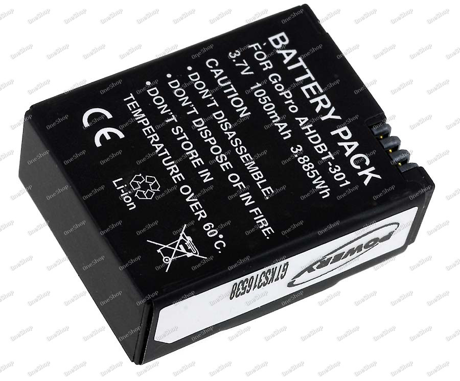 baterie pro GoPro Hero3/ Typ AHDBT-201
