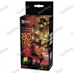 80 LED vánoční osvětlení 8M IP44 teplá bílá