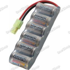 Akupack NiMH Conrad Energy 2/3 A, 7,2 V, 1300 mAh, Side by Side, Mini-Tamiya