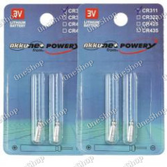 4x baterie, Stiftbatterie CR311 pro z.B. Angelposen, Bissanzeiger Lithium 2x2er balení
