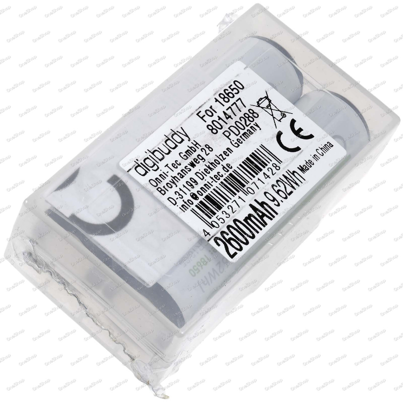 Digibuddy 18650 baterie Li-Ion článek 2ks balení