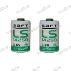 2x Lithium baterie Saft LS14250 1/2AA 3,6Volt originál