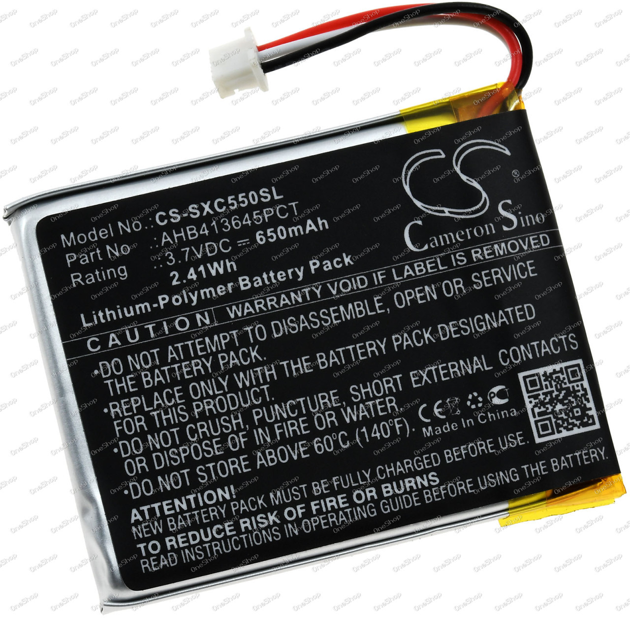 baterie kompatibilní s wireless sluchátka Sennheiser PXC 550 / Typ AHB413645PCT