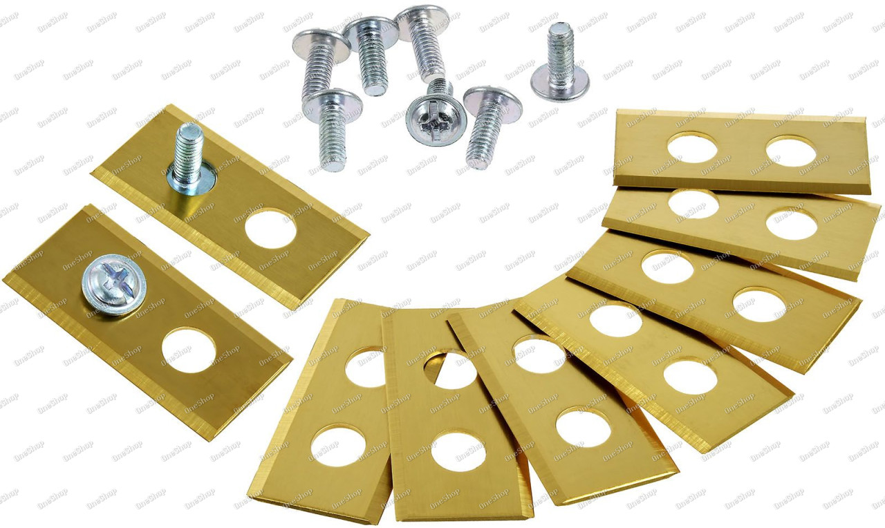 9x náhradní nůž Klingen/Schneid-Klingen (0,75mm) Titan pro všechny Worx Landroid sekačka na trávu